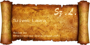 Szives Laura névjegykártya